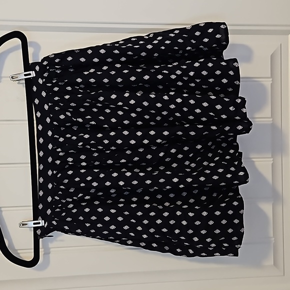 Navy Blue With Patern Flowy Mini Skirt Size S - Picture 7 of 8